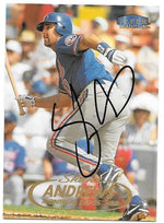 Shane Andrews Signed 1998 Fleer Tradition Baseball Card - Montreal Expos - PastPros