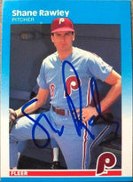 Shane Rawley Signed 1987 Fleer Baseball Card - Philadelphia Phillies