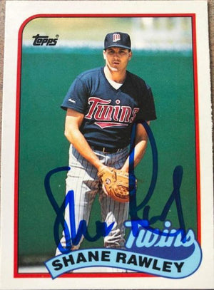 Shane Rawley Signed 1989 Topps Baseball Card - Minnesota Twins - PastPros