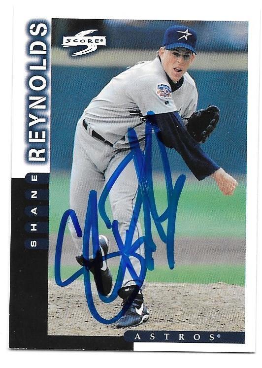 Shane Reynolds Signed 1998 Score Baseball Card - Houston Astros - PastPros