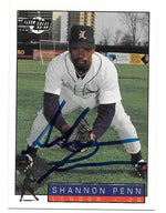 Shannon Penn Signed 1993-94 Fleer Excel Baseball Card - London Tigers