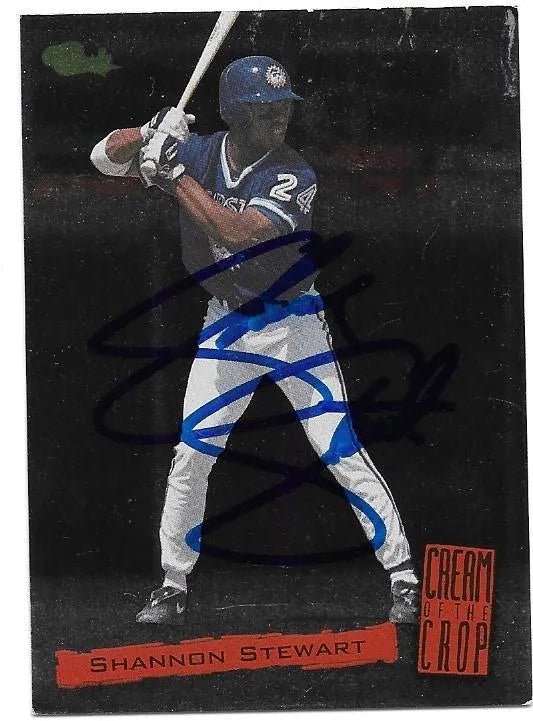 Shannon Stewart Signed 1994 Classic Cream of the Crop Baseball Card - Hagerstown Suns