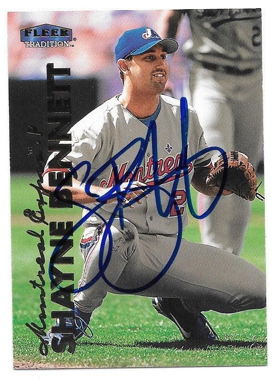 Shayne Bennett Signed 1999 Fleer Tradition Baseball Card - Montreal Expos - PastPros