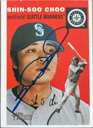 Shin-Soo Choo Signed 2003 Topps Heritage Baseball Card - Seattle Mariners - PastPros