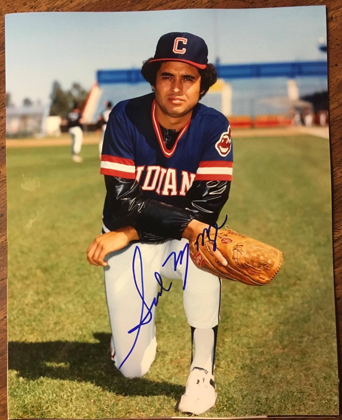 Sid Monge Signed 8x10 Color Photo - Cleveland Indians - PastPros