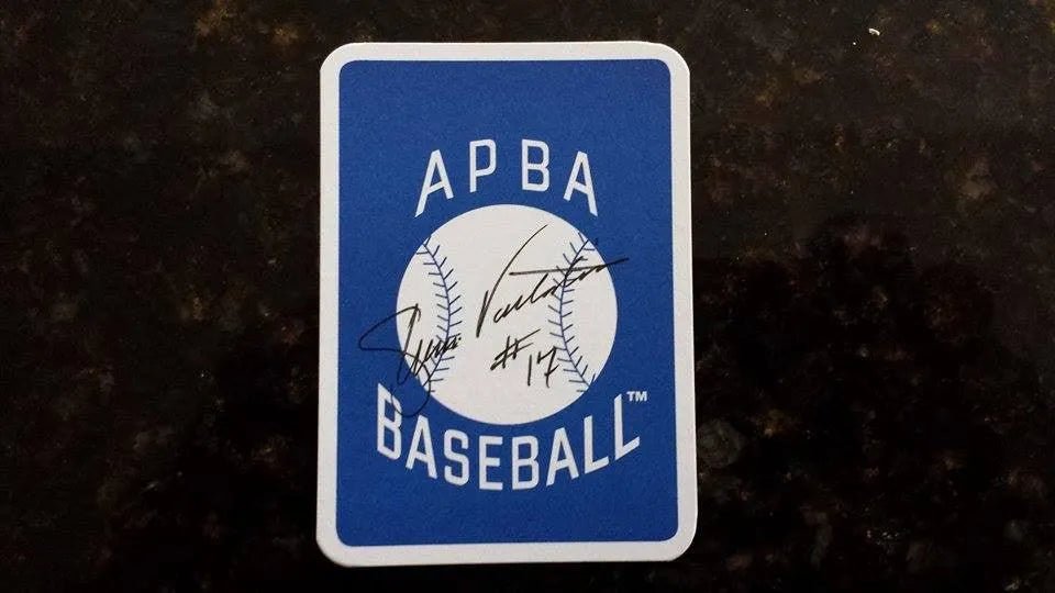 Signed Ellis Valentine APBA Baseball Card – 1977 Montreal Expos
