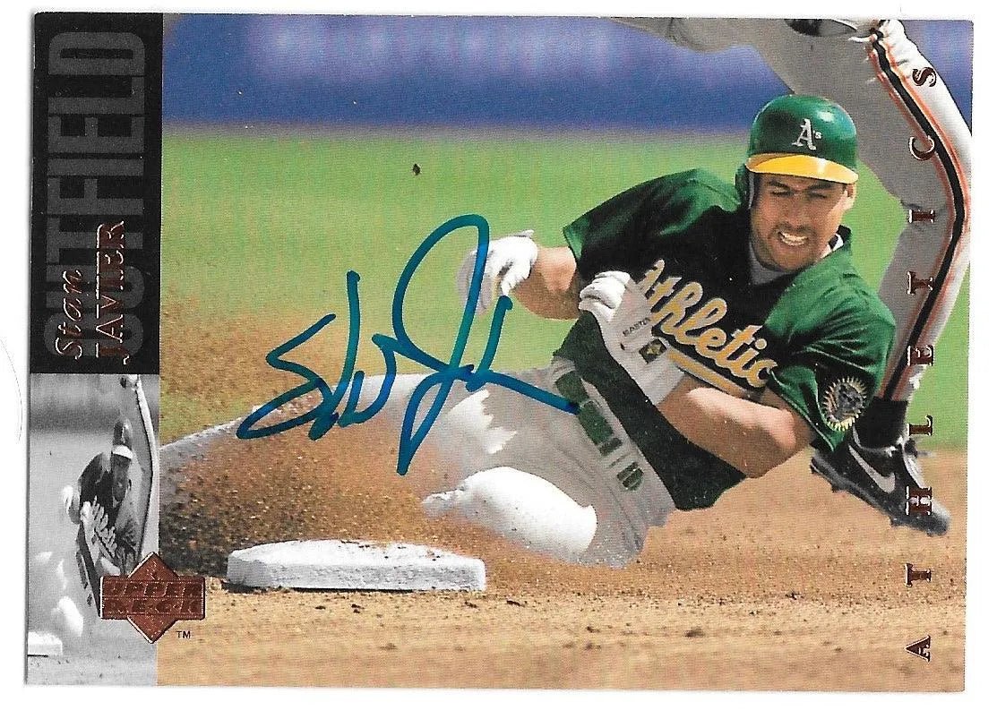 Stan Javier Signed 1994 Upper Deck Baseball Card - Oakland A's