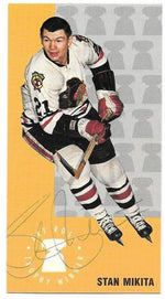 Stan Mikita Signed 1994 - 95 Parkhurst Tall Boys Hockey Card - Chicago Blackhawks - Art Ross - PastPros