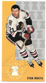 Stan Mikita Signed 1994-95 Parkhurst Tall Boys Hockey Card - Chicago Blackhawks - Art Ross - PastPros