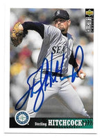 Sterling Hitchcock Signed 1996 Collector's Choice Baseball Card - Seattle Mariners
