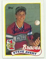 Steve Avery Signed 1989 Topps Baseball Card - Atlanta Braves - PastPros