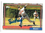 Steve Avery Signed 1992 Topps Baseball Card - Atlanta Braves