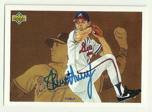 Steve Avery Signed 1992 Upper Deck Baseball Card - Atlanta Braves