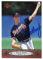 Steve Avery Signed 1996 Upper Deck Baseball Card - Atlanta Braves - PastPros