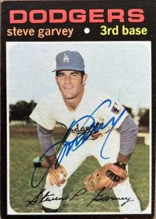 Steve Garvey Signed 1971 Topps Baseball Card - Los Angeles Dodgers