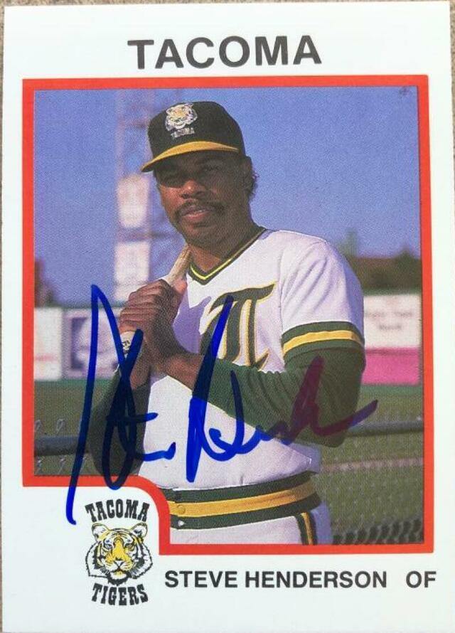 Steve Henderson Signed 1987 Pro Cards Baseball Card - PastPros