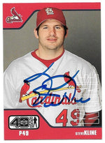 Steve Kline Signed 2002 Upper Deck 40-Man Baseball Card - St Louis Cardinals - PastPros