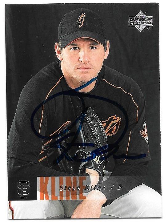 Steve Kline Signed 2006 Upper Deck Baseball Card - San Francisco Giants - PastPros