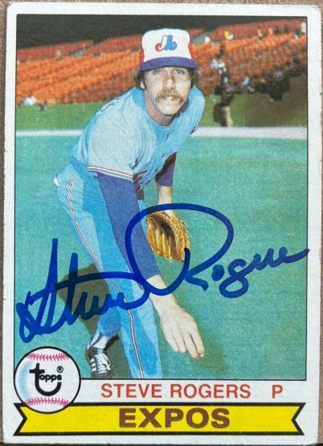 Steve Rogers Signed 1979 Topps Baseball Card - Montreal Expos - PastPros