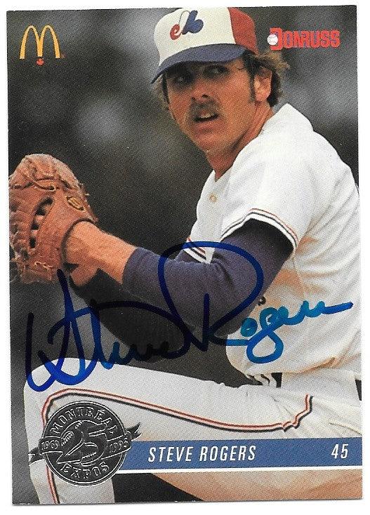 Steve Rogers Signed 1993 Donruss McDonald's Baseball Card - Montreal Expos - PastPros