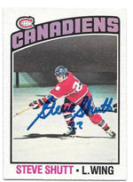 Steve Shutt Signed 1976-77 O-Pee-Chee Hockey Card - Montreal Canadiens