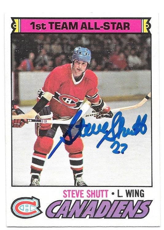Steve Shutt Signed 1977-78 O-Pee-Chee Hockey Card - Montreal Canadiens - PastPros