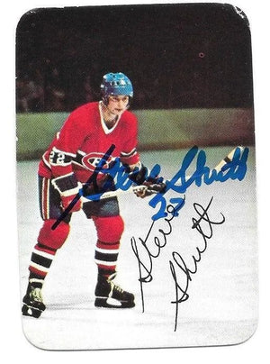 Steve Shutt Signed 1977-78 O-Pee-Chee Inserts Hockey Card - Montreal Canadiens