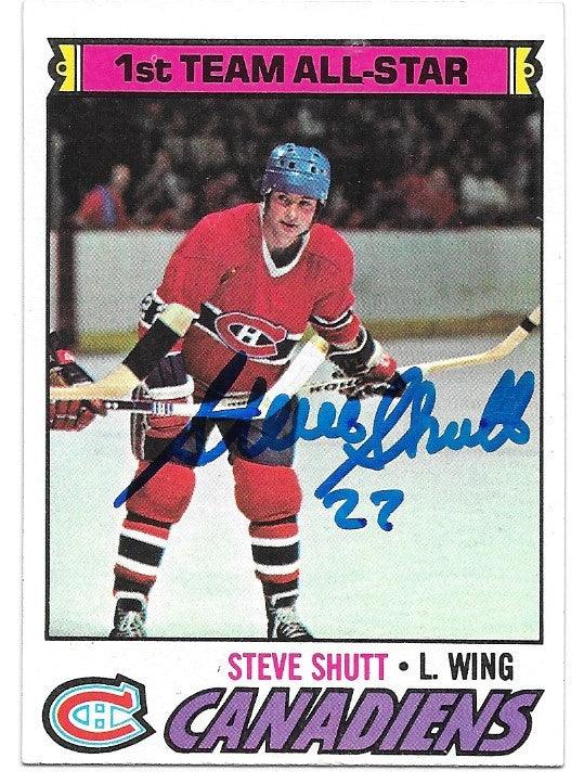 Steve Shutt Signed 1977-78 Topps Hockey Card - Montreal Canadiens - PastPros