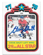 Steve Shutt Signed 1978-79 O-Pee-Chee All-Star Hockey Card - Montreal Canadiens