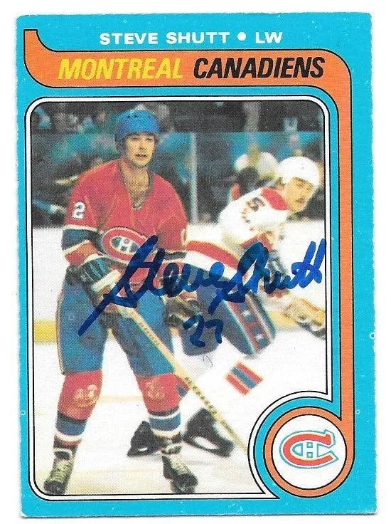 Steve Shutt Signed 1979-80 O-Pee-Chee Hockey Card - Montreal Canadiens