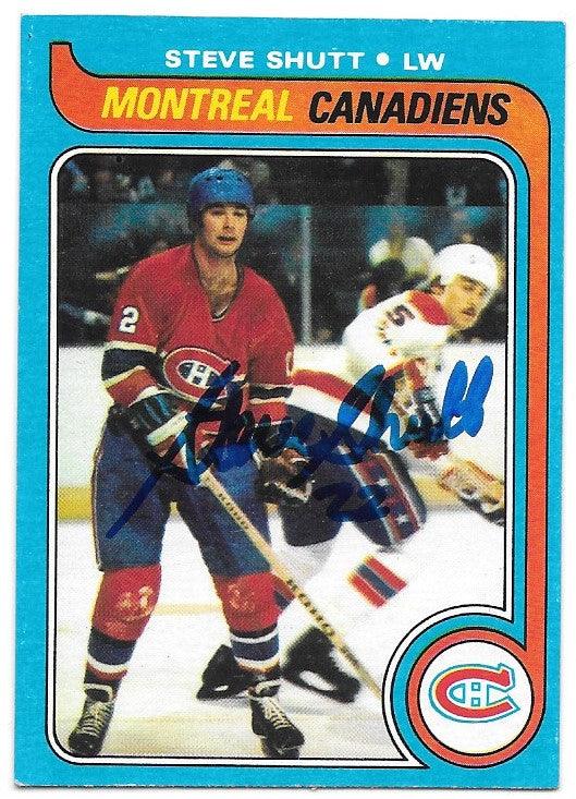 Steve Shutt Signed 1979-80 Topps Hockey Card - Montreal Canadiens - PastPros