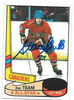 Steve Shutt Signed 1980-81 Topps Hockey Card - Montreal Canadiens All-Star