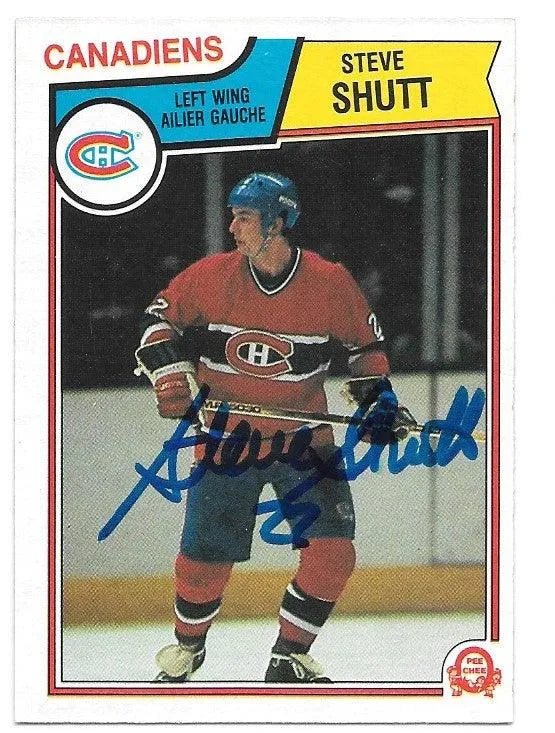 Steve Shutt Signed 1983-84 O-Pee-Chee Hockey Card - Montreal Canadiens