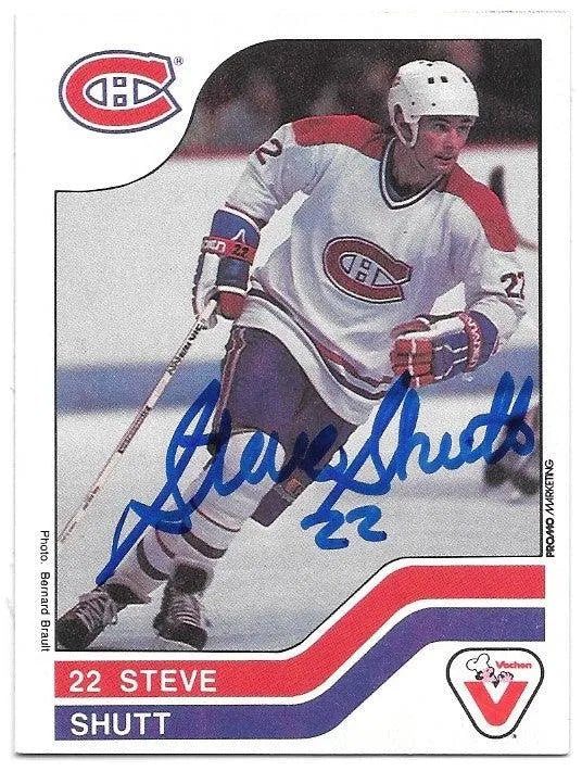 Steve Shutt Signed 1983-84 Vachon Hockey Card - Montreal Canadiens