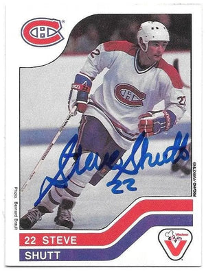 Steve Shutt Signed 1983-84 Vachon Hockey Card - Montreal Canadiens