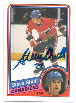 Steve Shutt Signed 1984-85 O-Pee-Chee Hockey Card - Montreal Canadiens - PastPros