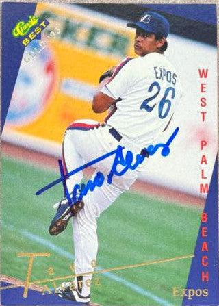 Tavo Alvarez Signed 1993 Classic Best Gold Baseball Card - West Palm Beach Expos - PastPros
