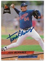 Tavo Alvarez Signed 1993 Fleer Ultra Baseball Card - Montreal Expos - PastPros