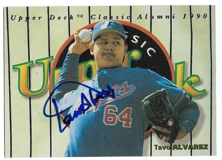 Tavo Alvarez Signed 1994 Upper Deck UDCA Baseball Card - Montreal Expos