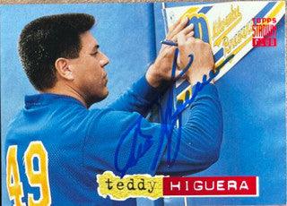 Ted Higuera Signed 1994 Stadium Club Baseball Card - Milwaukee Brewers - PastPros
