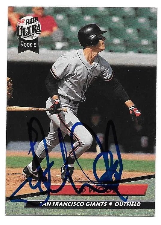 Ted Wood Signed 1992 Fleer Ultra Baseball Card - San Francisco Giants