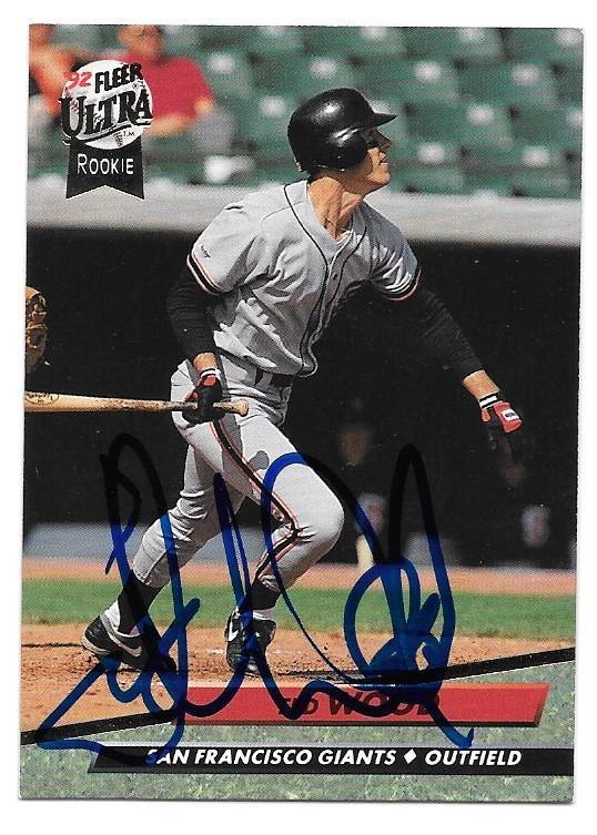 Ted Wood Signed 1992 Fleer Ultra Baseball Card - San Francisco Giants - PastPros