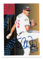 Terrell Wade Signed 1994-95 Fleer Excel Baseball Card - Greenville Braves