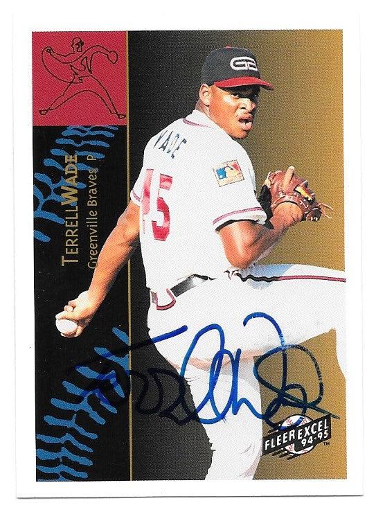 Terrell Wade Signed 1994-95 Fleer Excel Baseball Card - Greenville Braves - PastPros