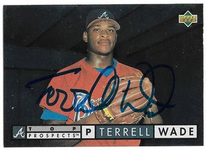 Terrell Wade Signed 1994 Upper Deck Baseball Card - Atlanta Braves
