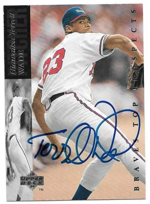 Terrell Wade Signed 1994 Upper Deck Minors Baseball Card - Atlanta Braves