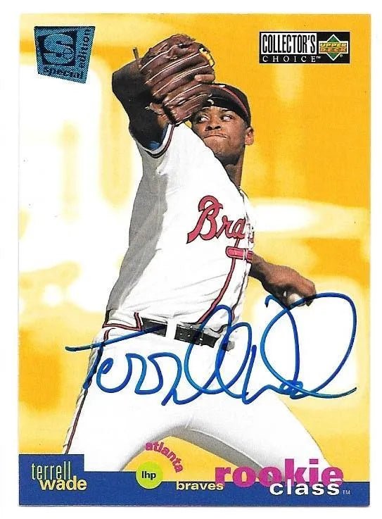 Terrell Wade Signed 1995 Collector's Choice SE Baseball Card - Atlanta Braves
