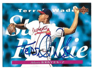 Terrell Wade Signed 1995 Upper Deck Baseball Card -Atlanta Braves