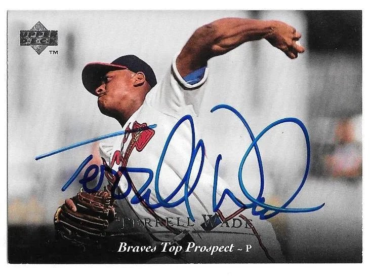 Terrell Wade Signed 1995 Upper Deck Minors Baseball Card - Atlanta Braves