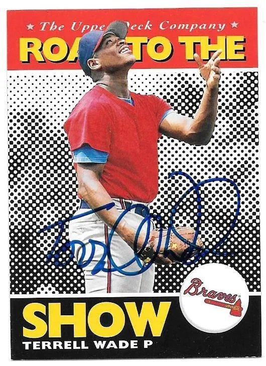 Terrell Wade Signed 1995 Upper Deck Minors Baseball Card - Atlanta Braves